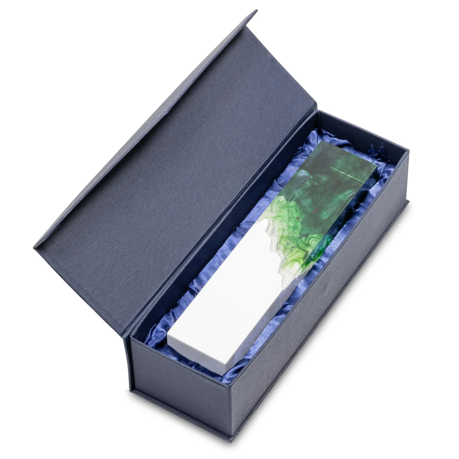 Custom Hand-Poured Lucite Trophy Cup Award With Smoke-Pattern Top for retirement presentations