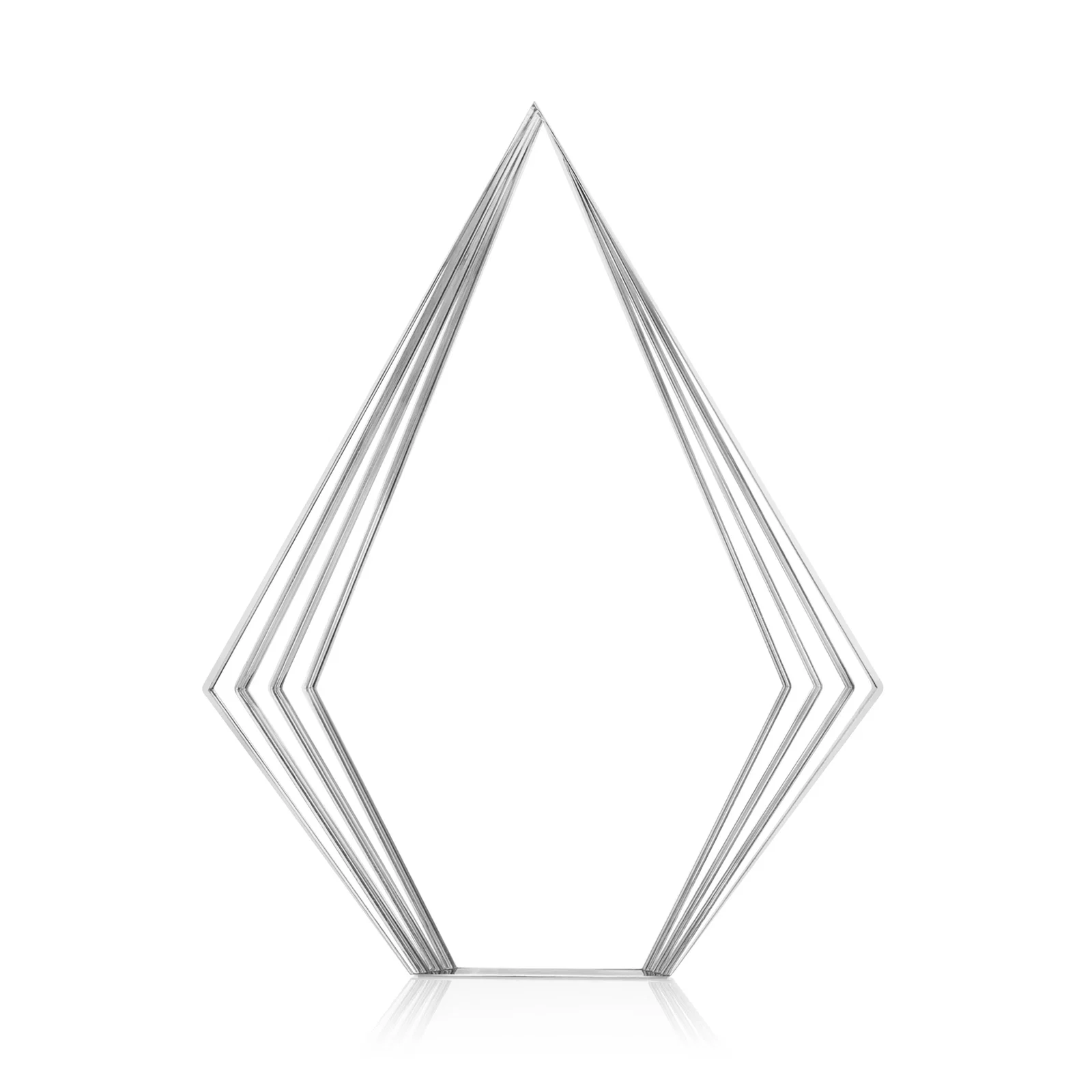 Promotional Tall Acrylic Diamond Award With Stepped Layered Edges for sales achievement awards