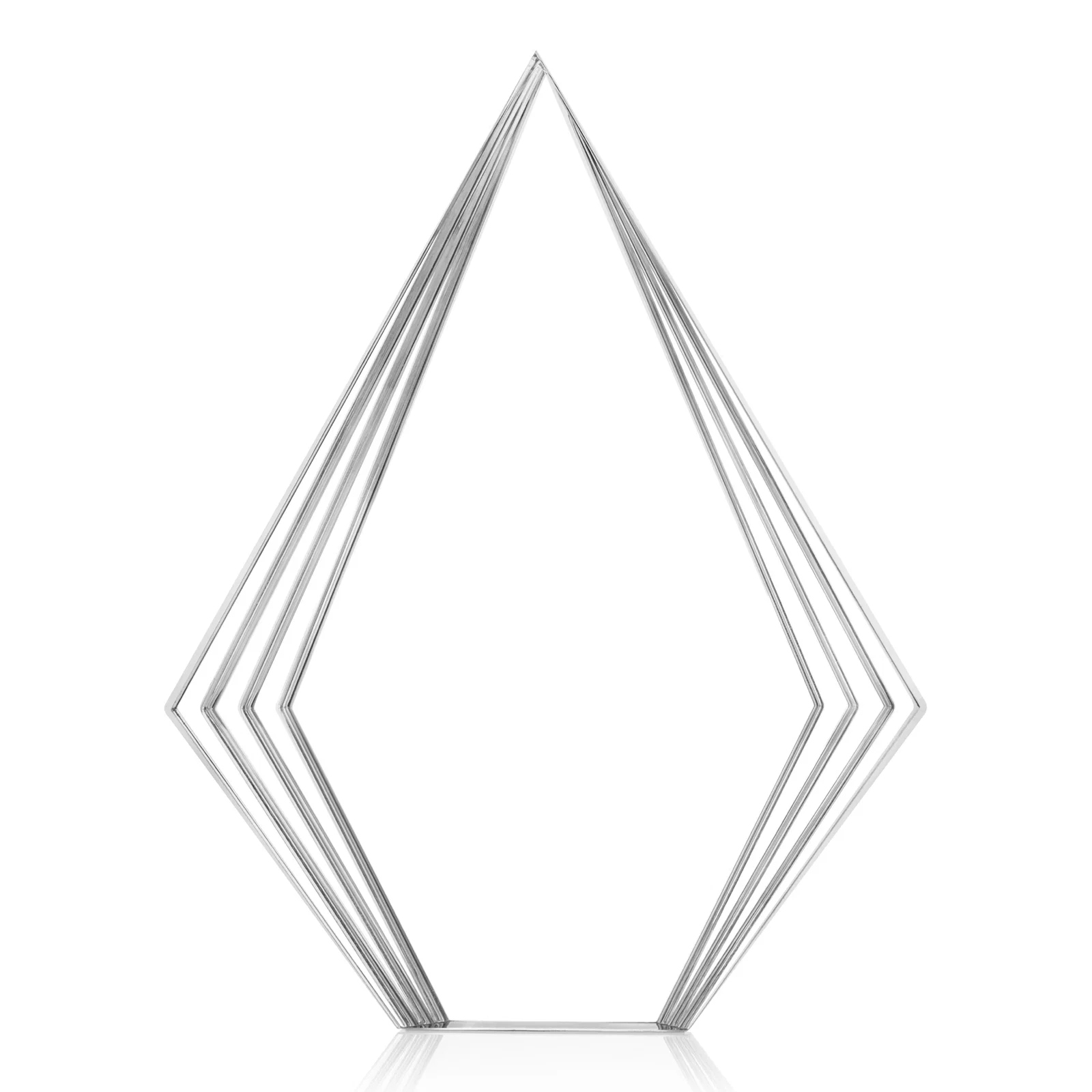 Promotional Tall Acrylic Diamond Award With Stepped Layered Edges for retirement presentations