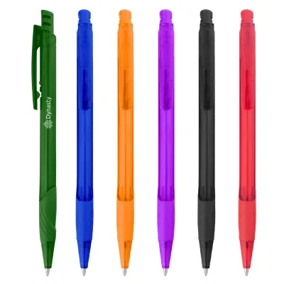 See-through barrel revealing the ink cartridge inside