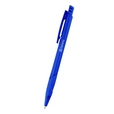 Angled view of the tapered nose and writing tip