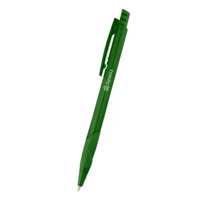 Pen laid flat across a plain surface