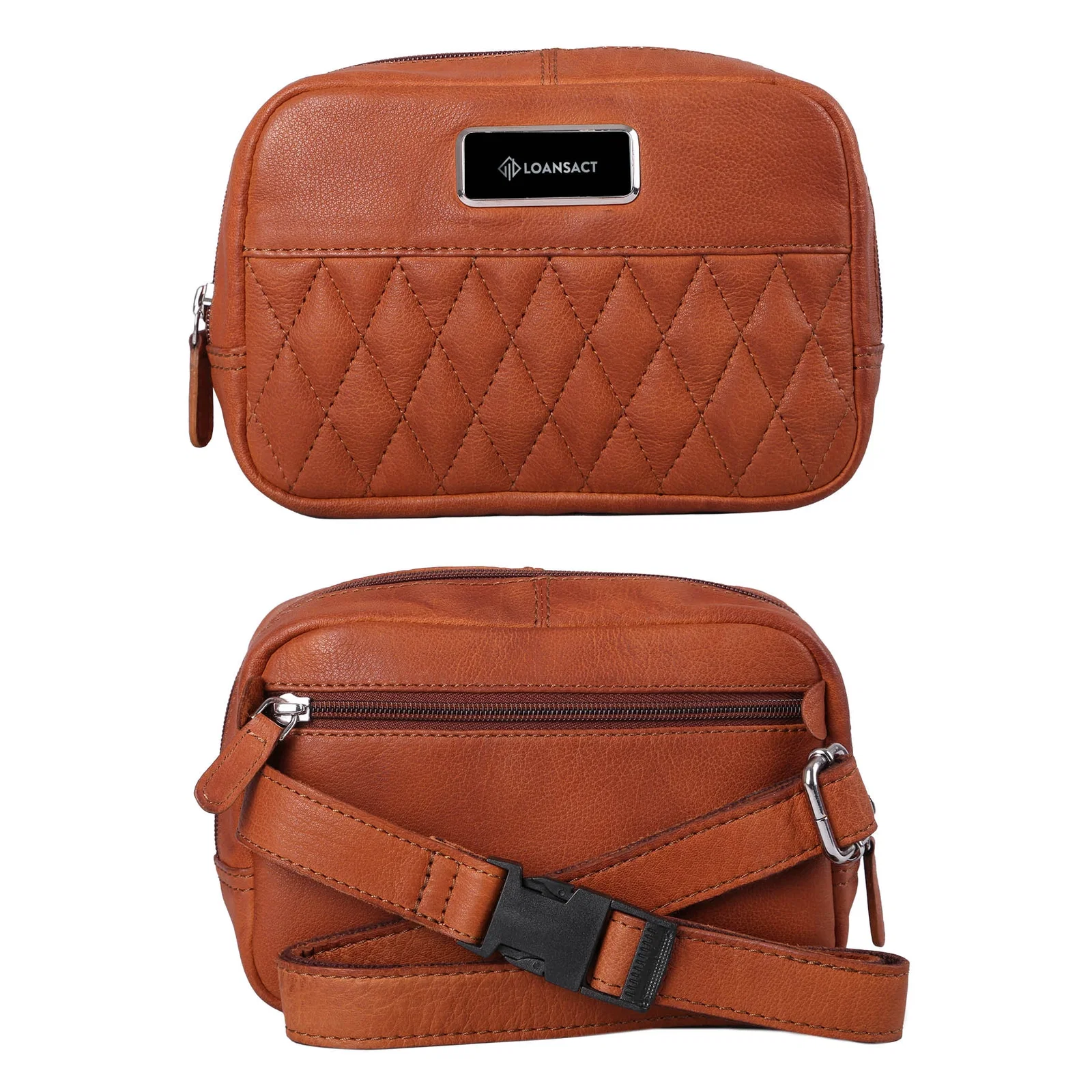 Brea Canyon Leather Cross Body Bag — view 25
