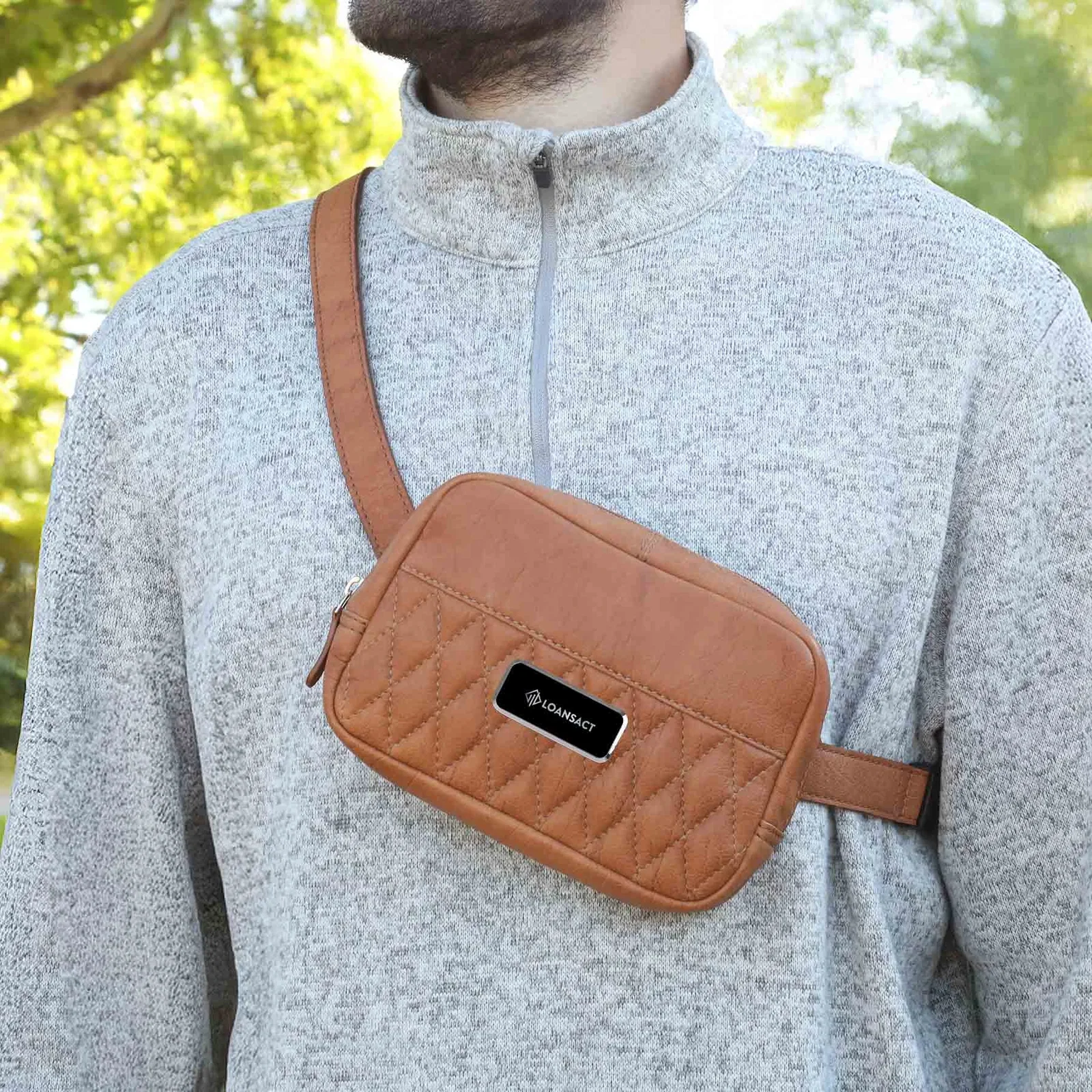 Brea Canyon Leather Cross Body Bag — view 6