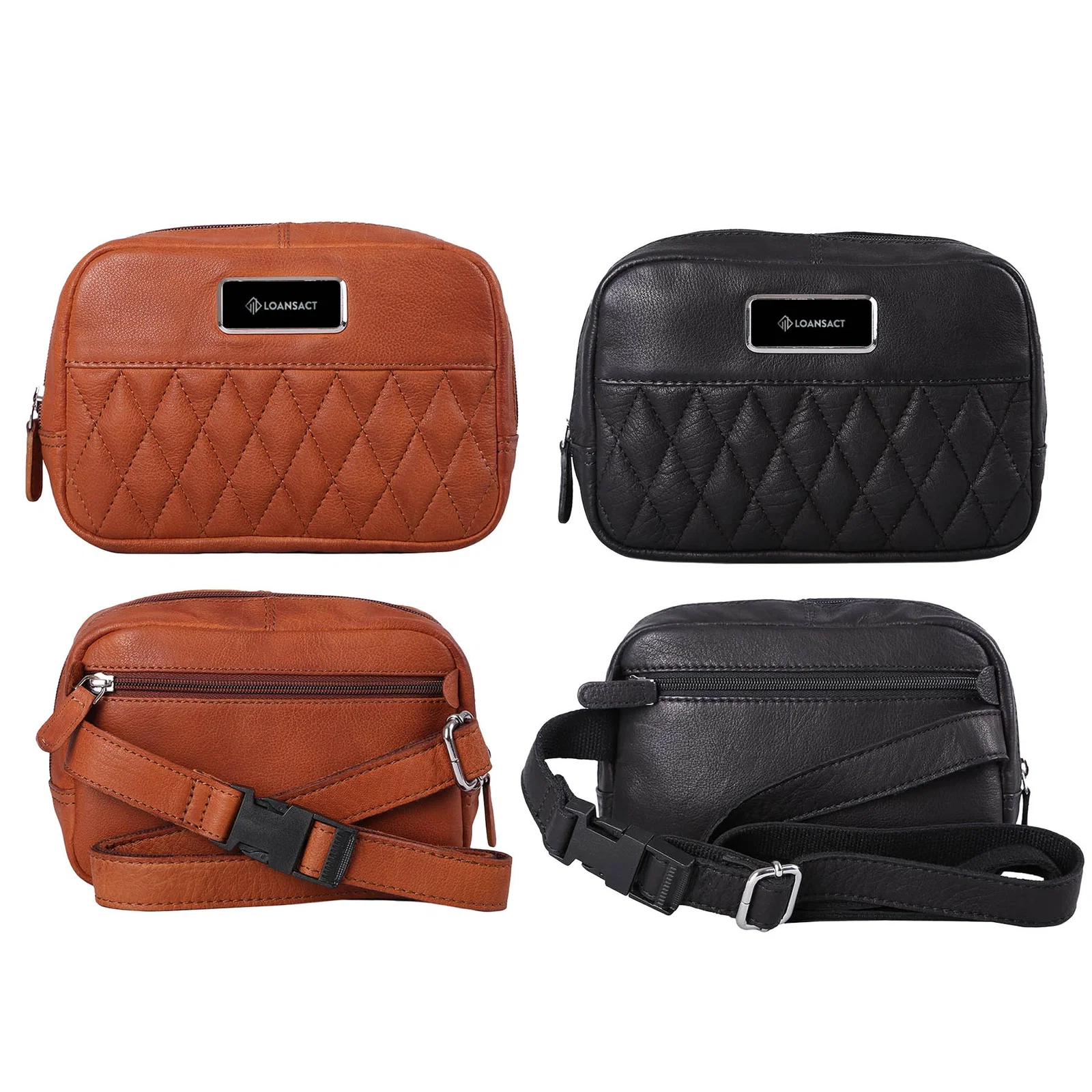 Brea Canyon Leather Cross Body Bag — view 9