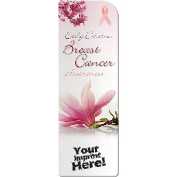 Breast Cancer Early Detection Bookmark back showing mammogram information