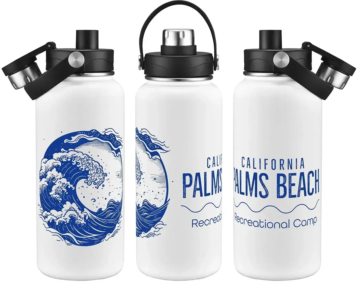 Bresso 34 oz insulated water bottle color options, promotional custom stainless steel drinkware