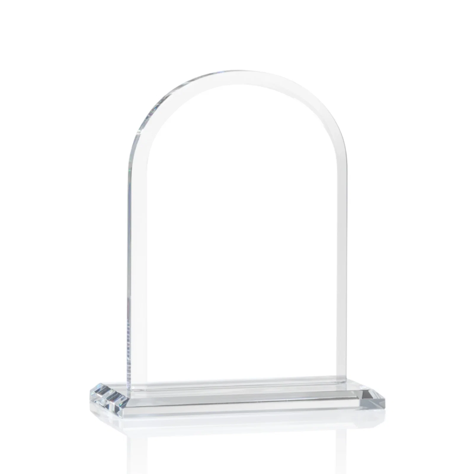 Customized Thick Starfire Crystal Arch Award on a Color Base, awards for graduation ceremonies