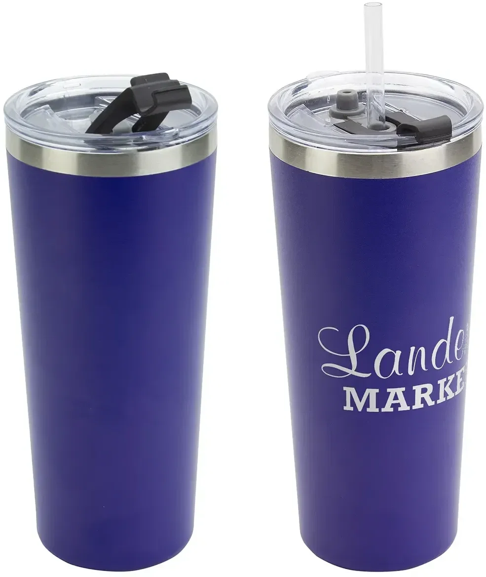 Promotional Brighton 20 oz straw-lid tumbler, color options lineup