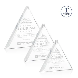 Acrylic Pyramid Award With Full-Edge Bevel