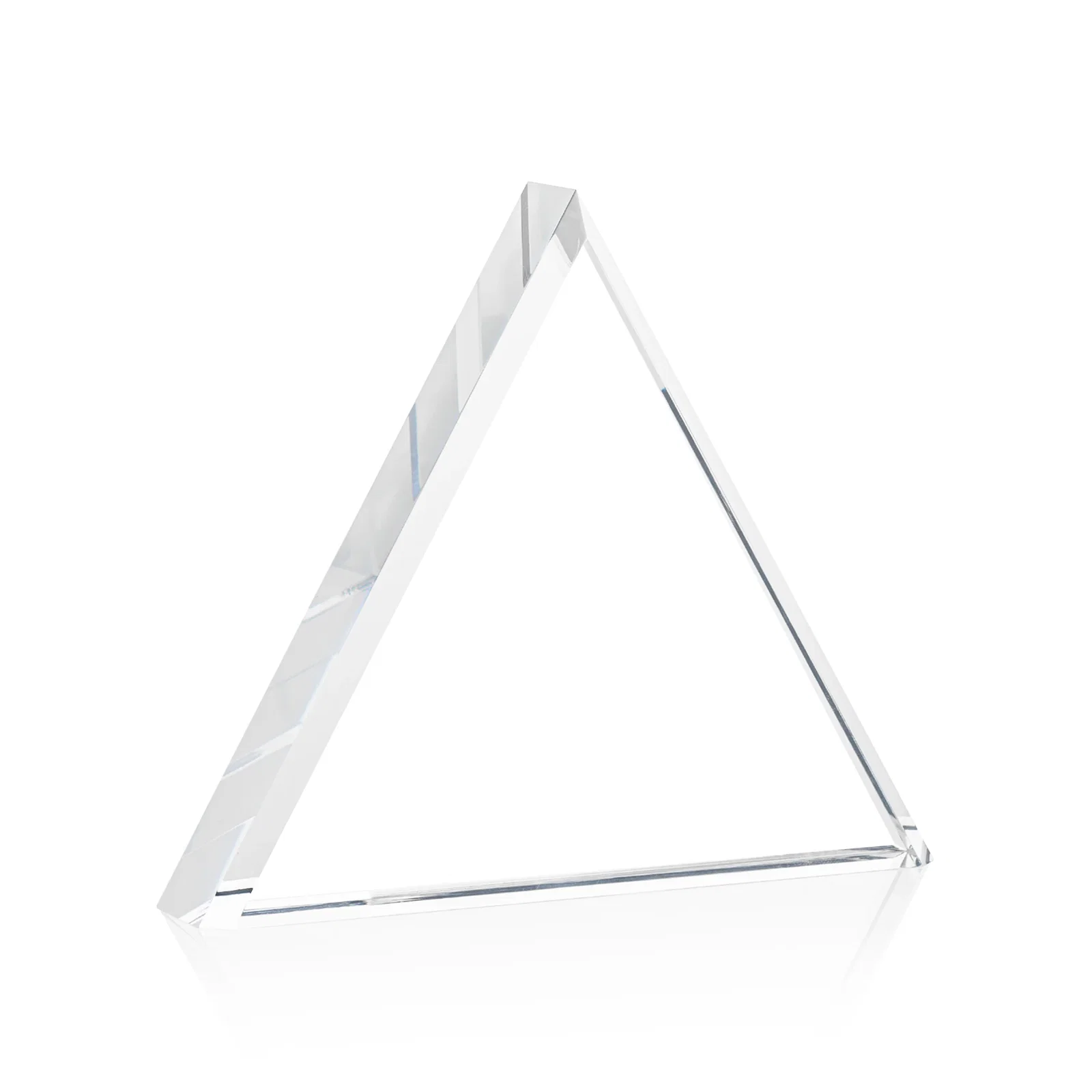 Personalized Acrylic Pyramid Award With Full-Edge Bevel for retirement presentations