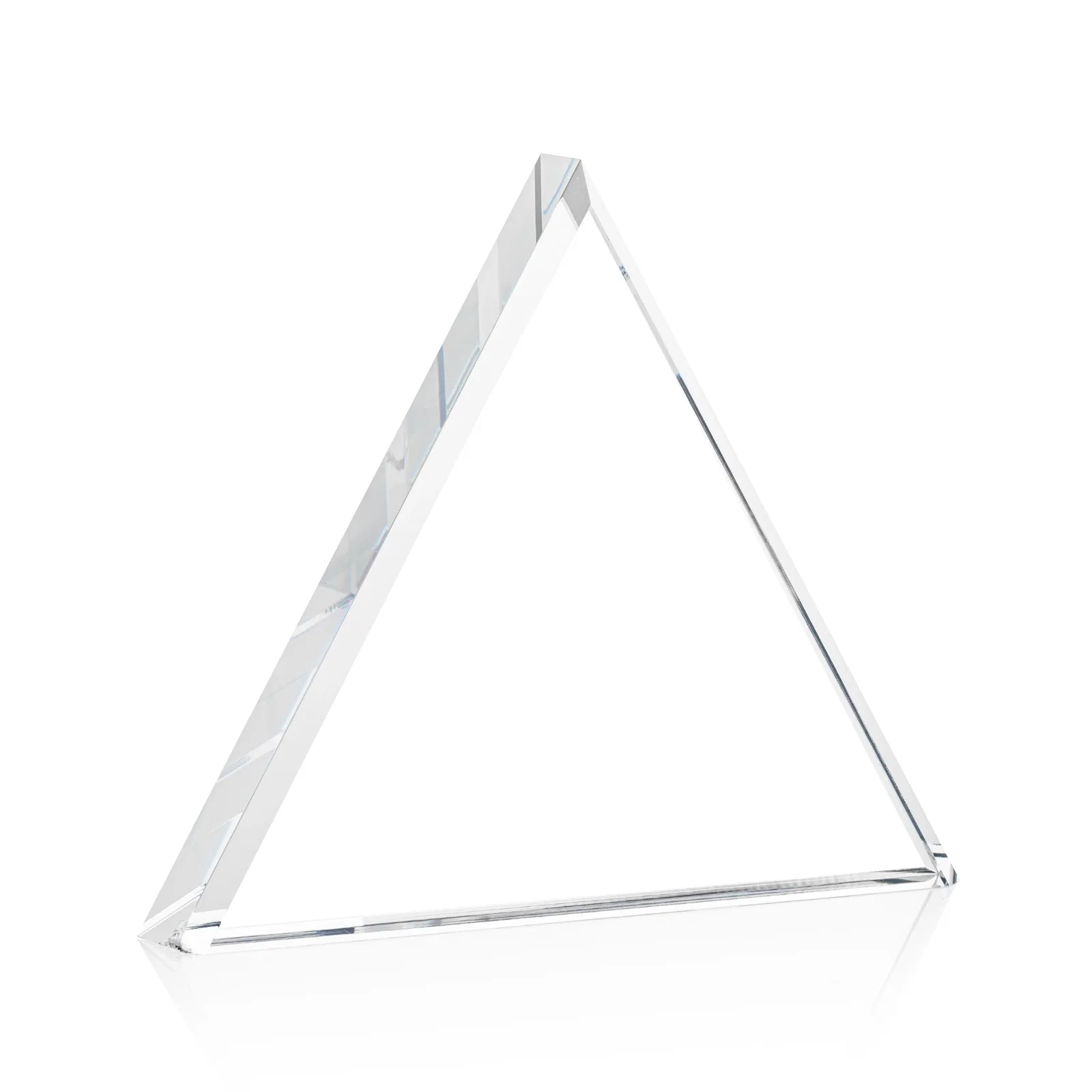 Personalized Acrylic Pyramid Award With Full-Edge Bevel for team milestone celebrations