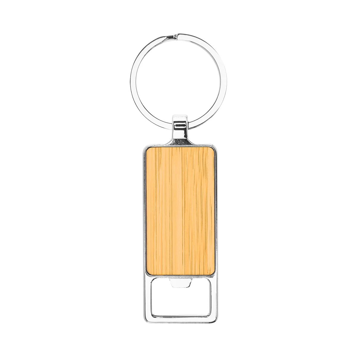 Opener end shown close up on the three-inch tag
