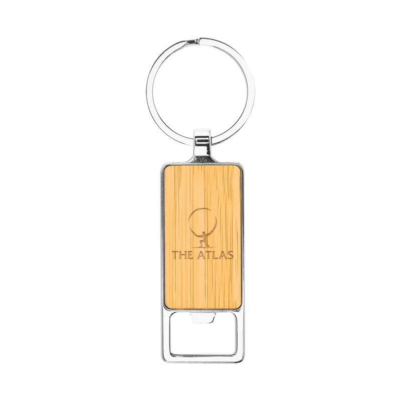 Bristol Bamboo Key Tag With Bottle Opener — view 3
