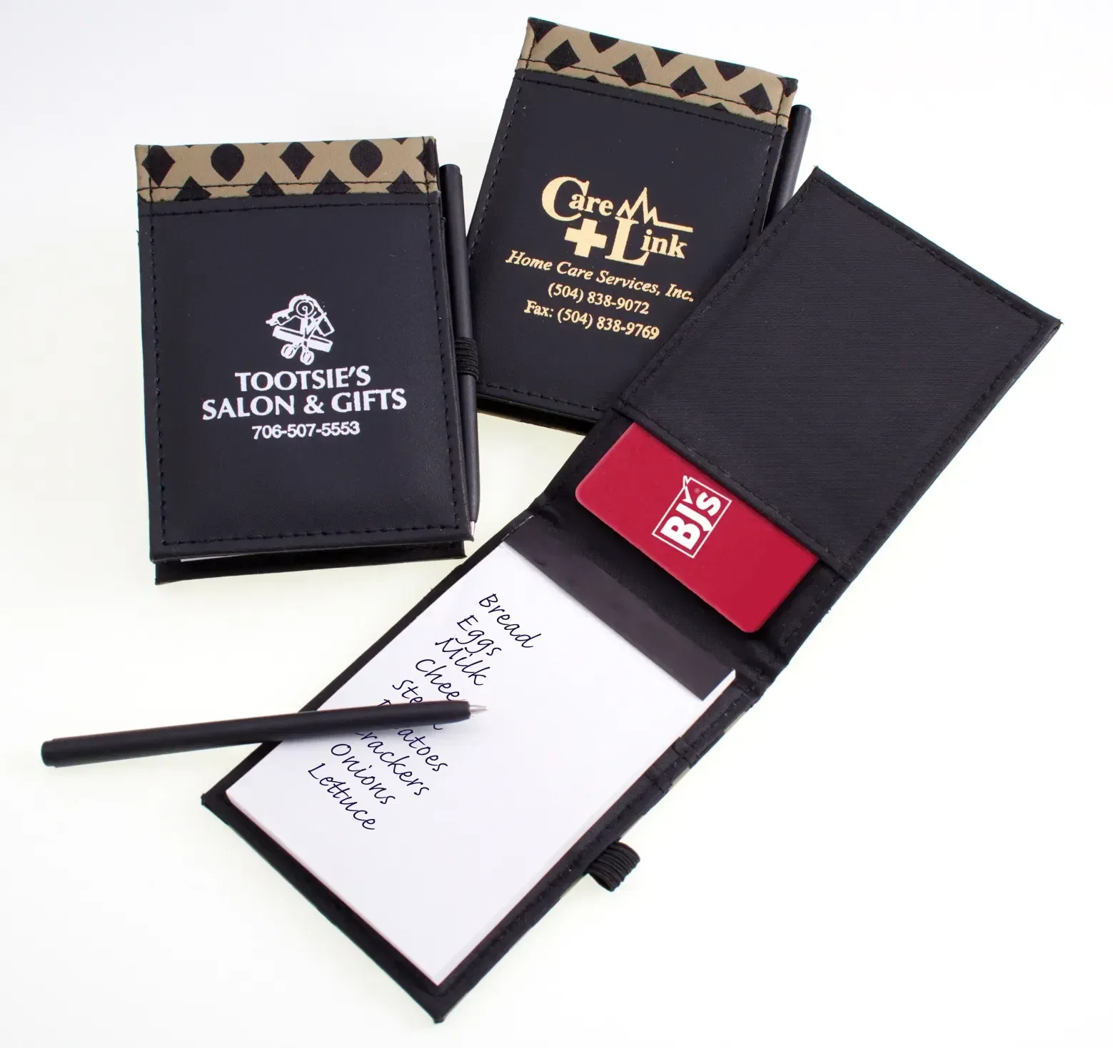 Personalized Logo Bronze Weave Notebook & Pen Set — view 2