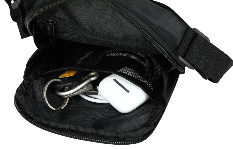 Close-up of the adjustable strap on the custom Brooklyn Crossbody Shoulder Bag