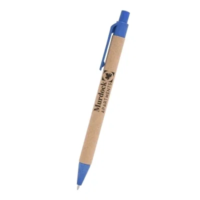 Blue writer pen measuring five and a half inches