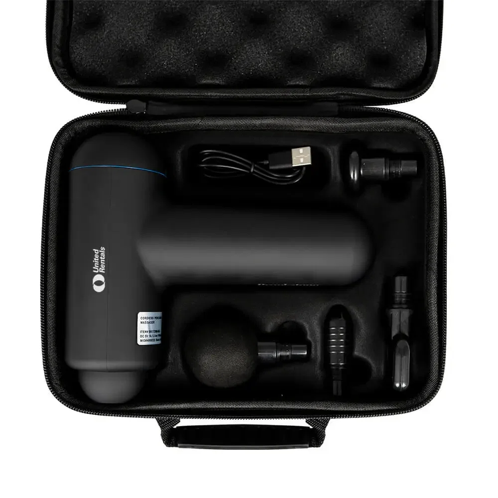 Brookstone Handled Deep Tissue Percussion Massager - Black — view 3