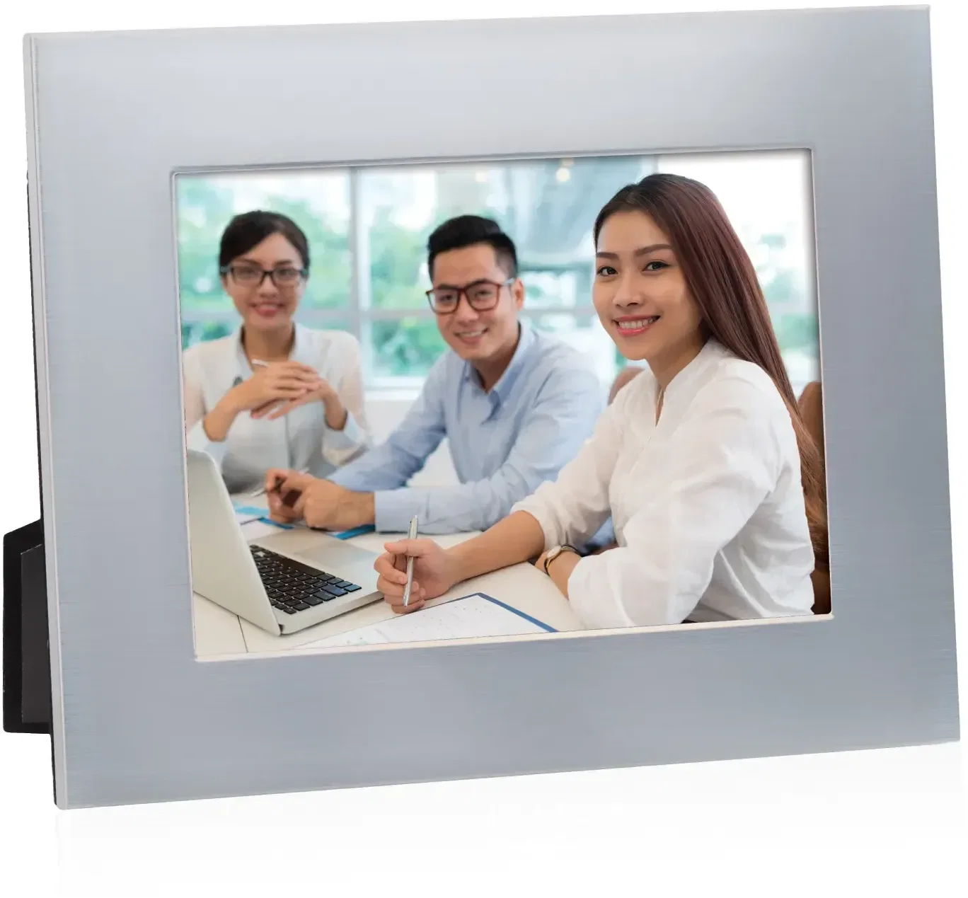 Brushed Silver Wide Warren Frame — view 4