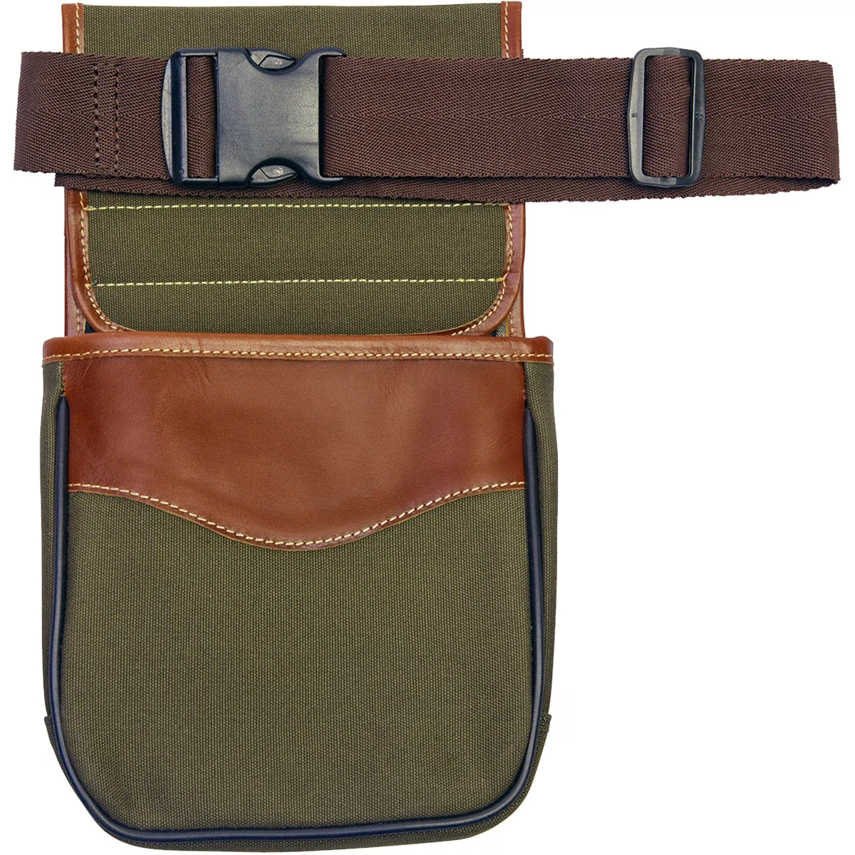 Buckskin Gulch Leather Shell Bag being worn
