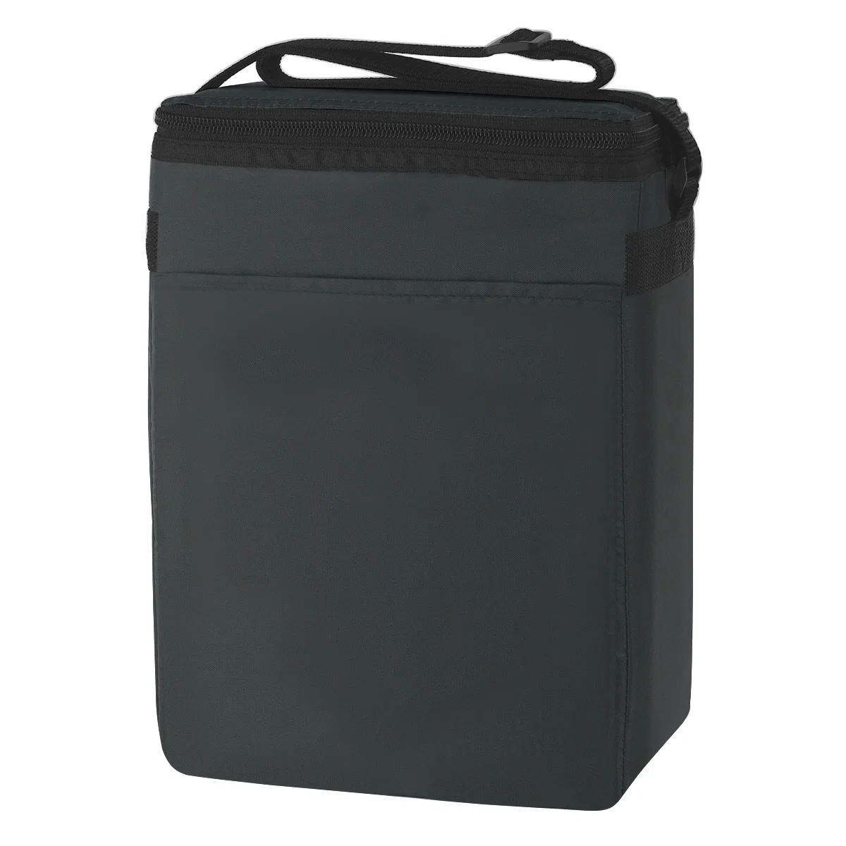 Zippered lid opened to reveal the lined interior