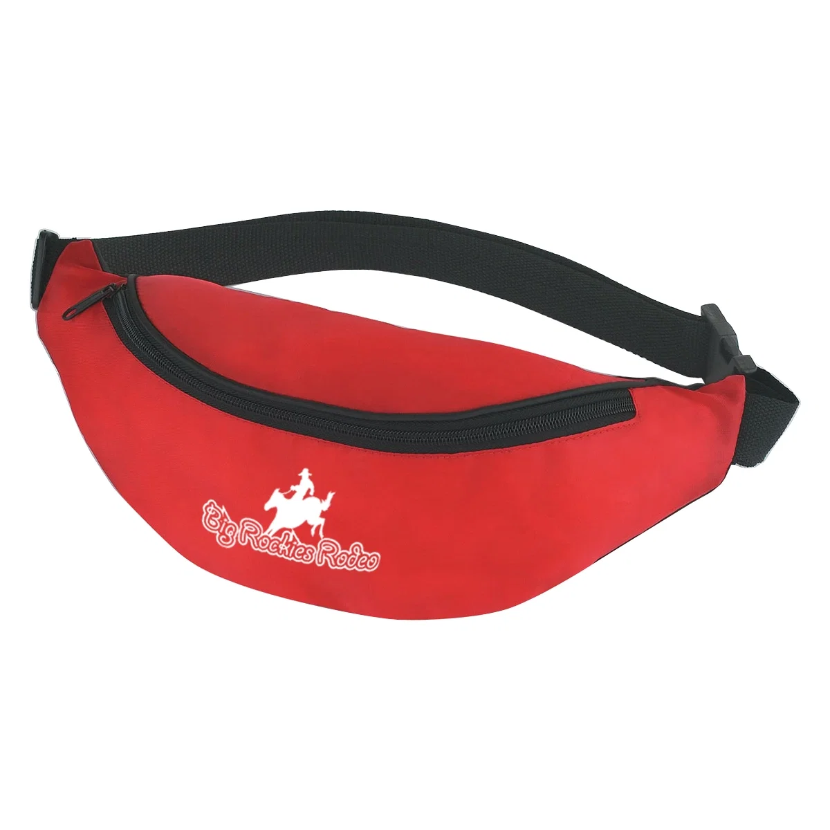 Buckle detail where the strap fastens at the waist