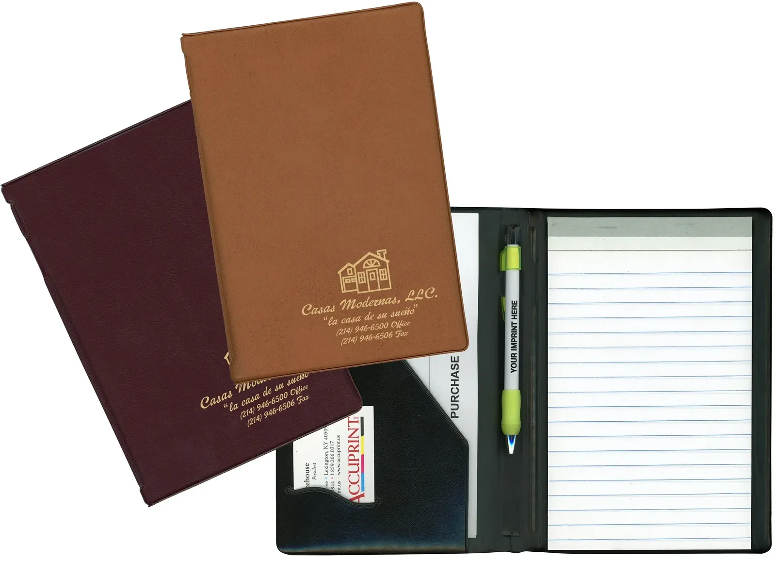 PromoPad - Junior Sized Personalized Budget Sealed-Edge Padfolio — view 2