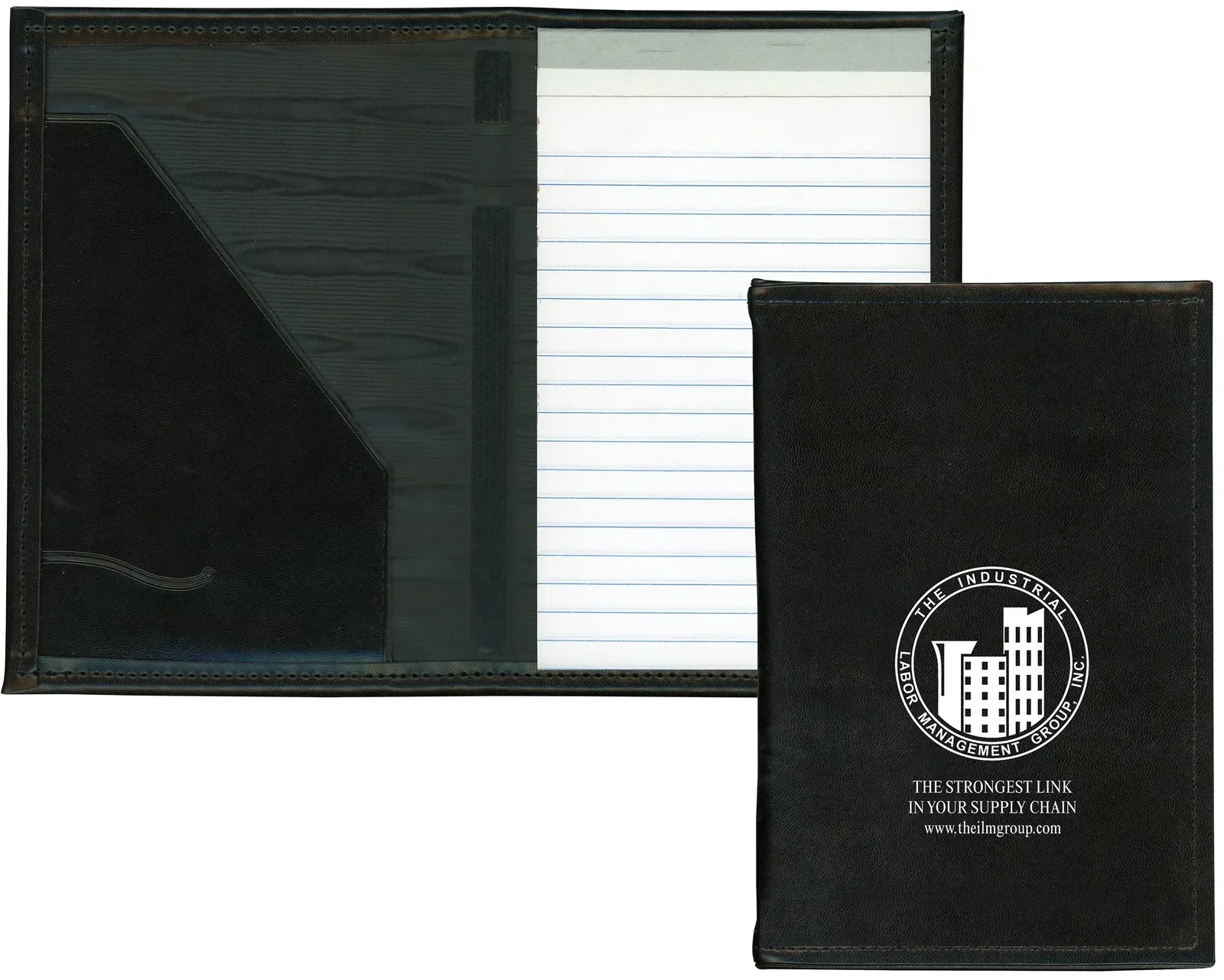 Personalized Junior Size Turned-Edge Padfolio — view 2