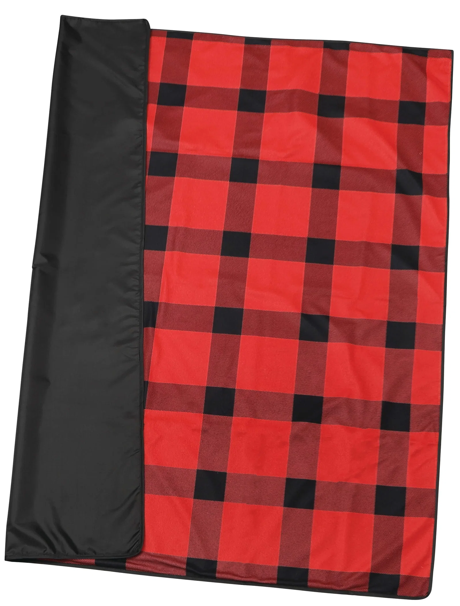 Personalized Buffalo Plaid Fleece Picnic Blanket — view 6