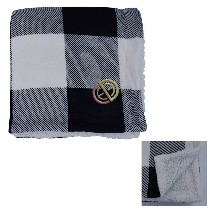 Buffalo Plaid Sherpa Blanket — view 2