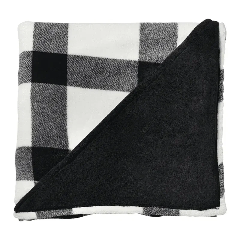 Customized Buffalo Plaid Ultra Plush Throw Blanket — view 7
