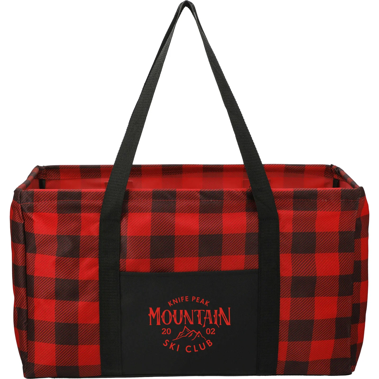 Personalized Buffalo Plaid Utility Tote — view 15