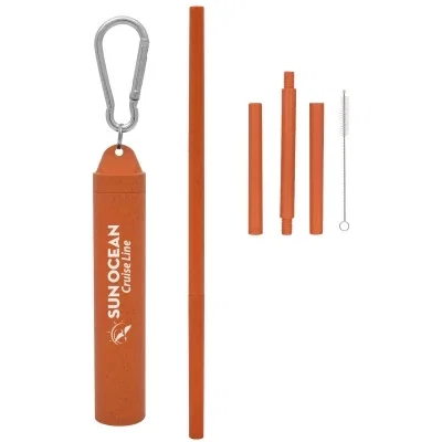 Green option pictured beside the assembled drinking straw