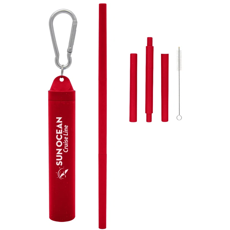 Red case shown standing beside its removable cap