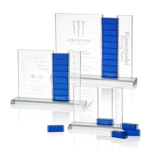 Optical Crystal Perpetual Award with Add-On Crystal Blocks