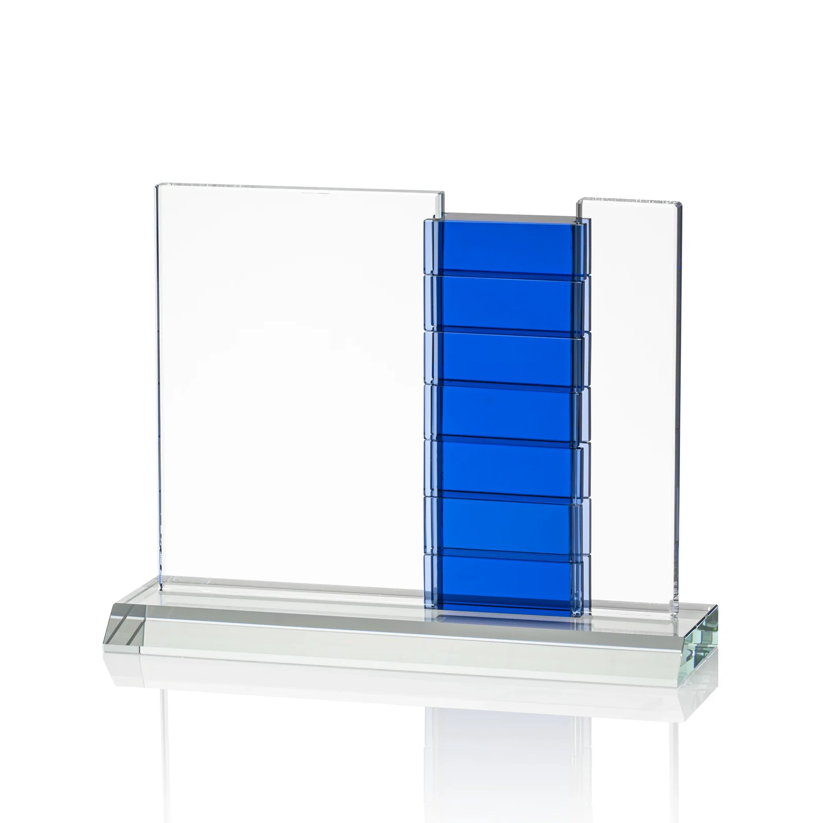 Custom Optical Crystal Perpetual Award with Add-On Crystal Blocks, awards for graduation ceremonies