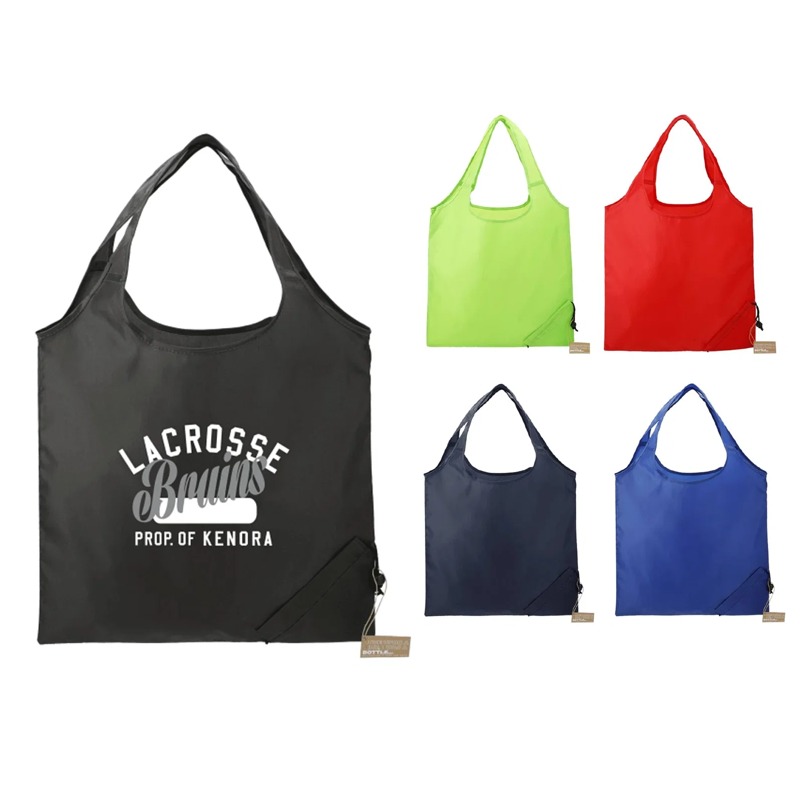Custom Branded RPET Foldable Shopper Tote - EcoSmart — view 31