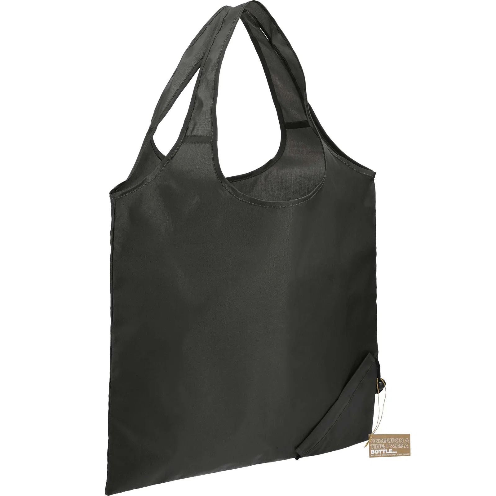 Custom Branded RPET Foldable Shopper Tote - EcoSmart — view 33