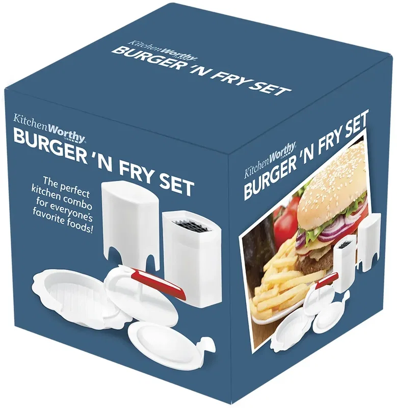 Custom Burger & French Fry Set — view 3