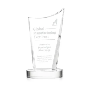 Optical Crystal Award on Alberton Base in Nine Colors