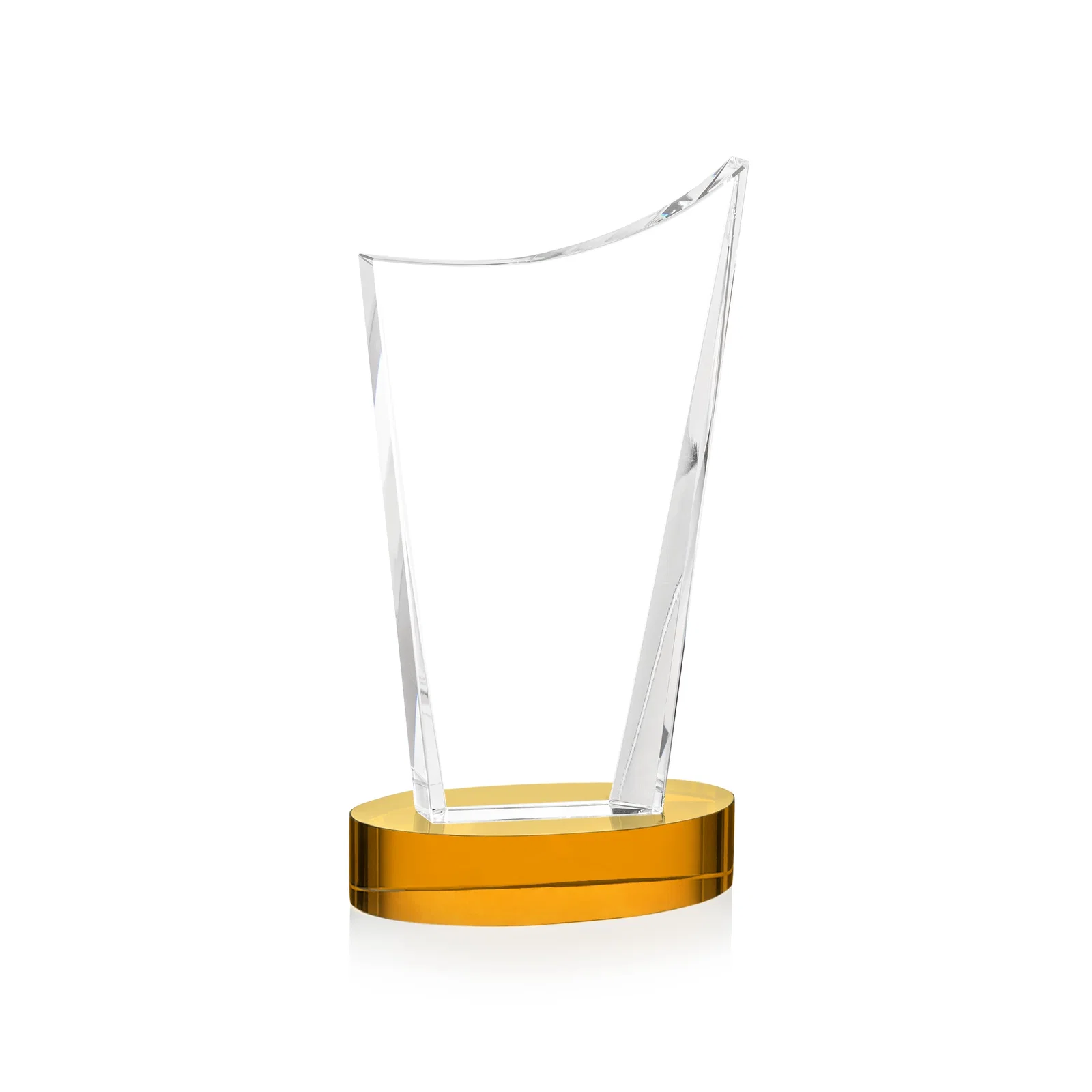 Custom engraved Optical Crystal Award on Alberton Base in Nine Colors, awards for corporate award ceremonies