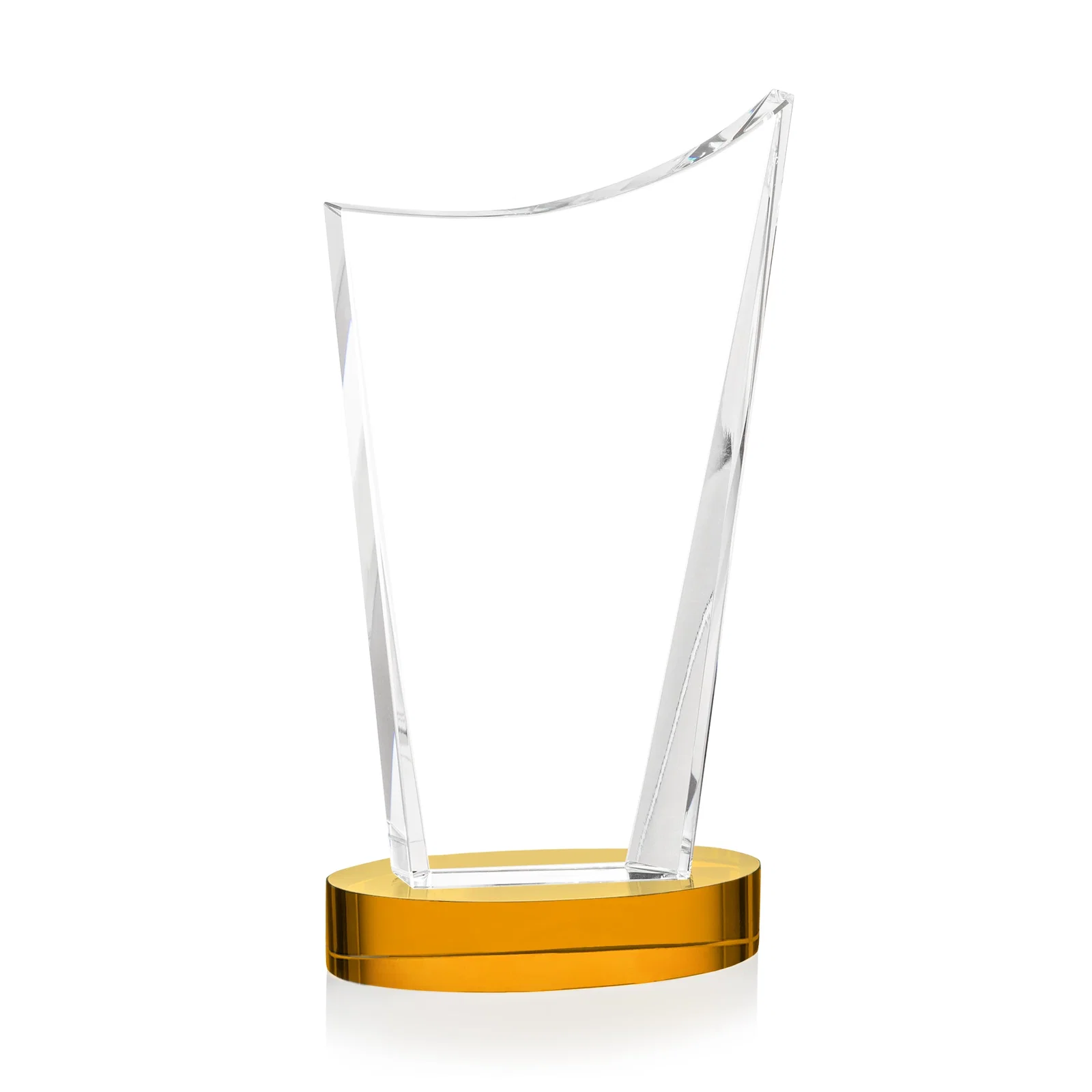 Custom engraved Optical Crystal Award on Alberton Base in Nine Colors, awards for sales achievement awards