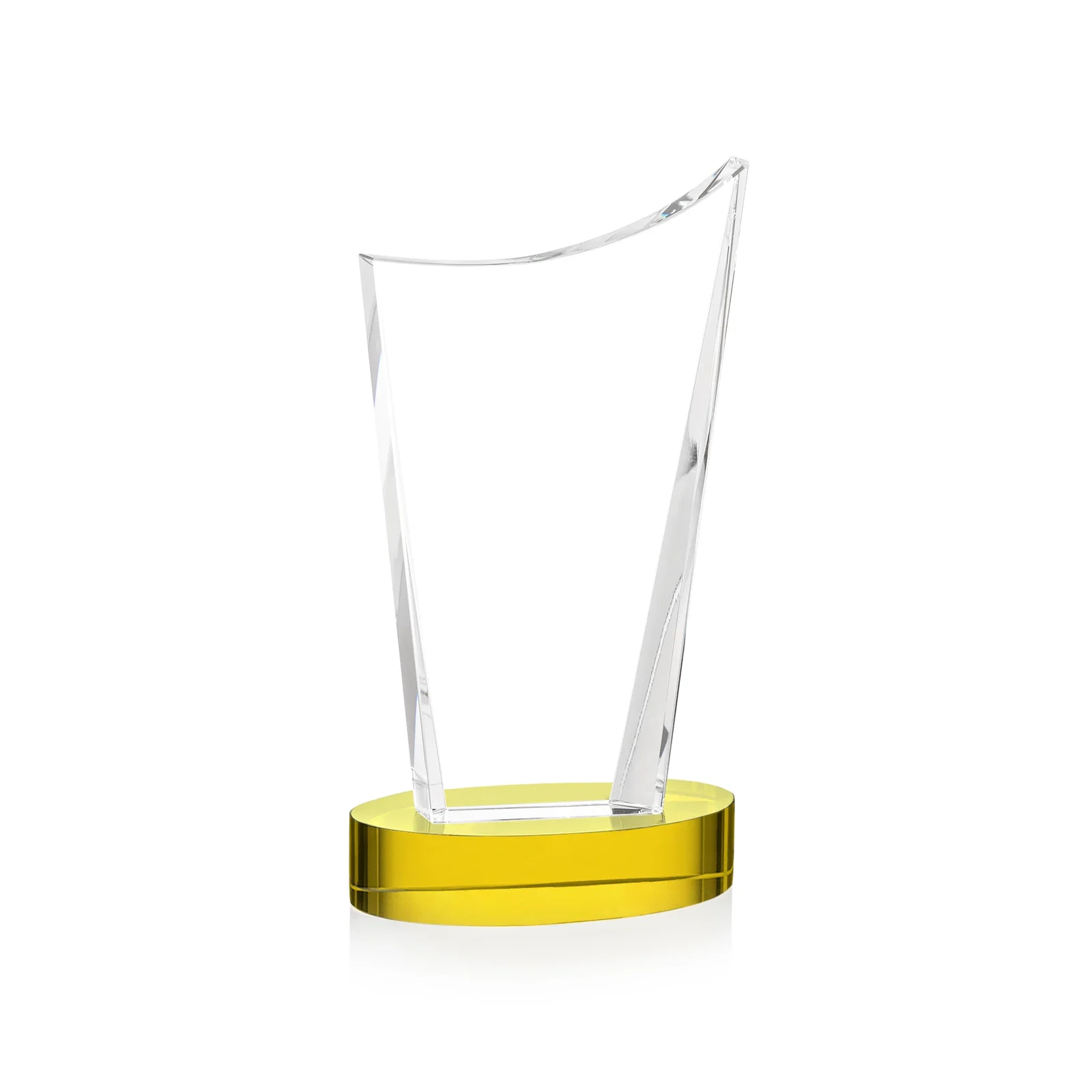Custom engraved Optical Crystal Award on Alberton Base in Nine Colors, awards for graduation ceremonies