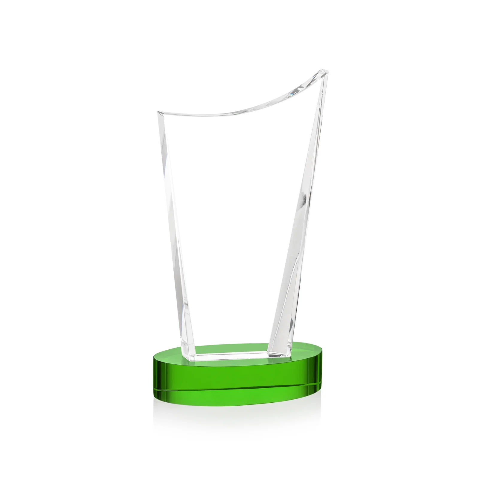 Custom engraved Optical Crystal Award on Alberton Base in Nine Colors, awards for dealer and partner awards