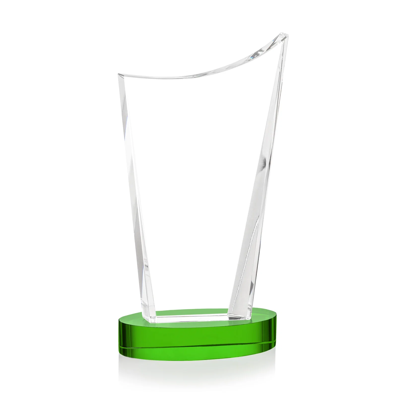 Custom Optical Crystal Award on Alberton Base in Nine Colors, awards, with your logo for employee recognition