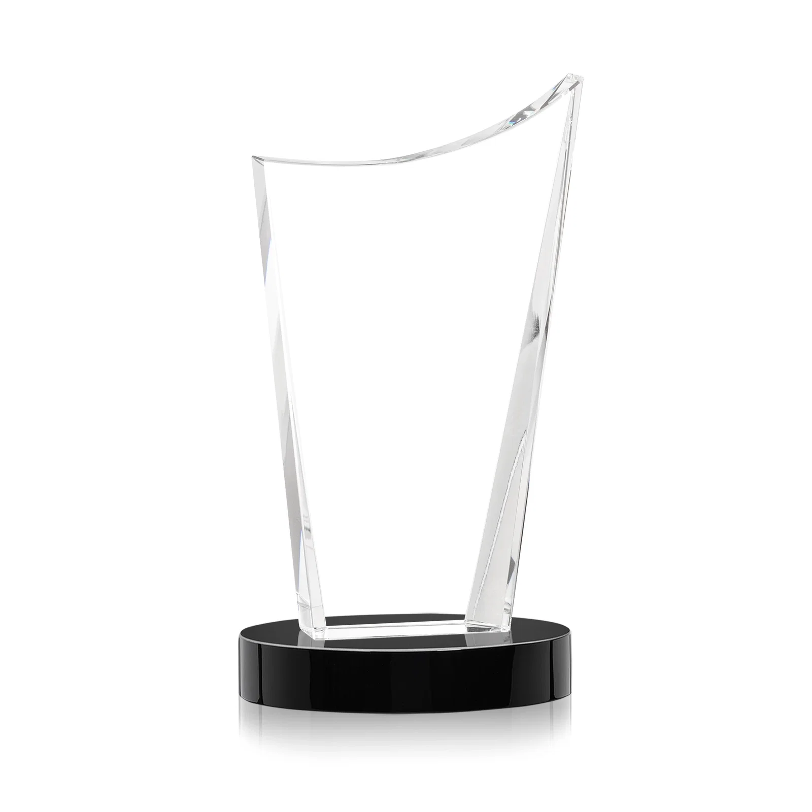 Custom Optical Crystal Award on Alberton Base in Nine Colors, awards, with your logo for service anniversary gifts