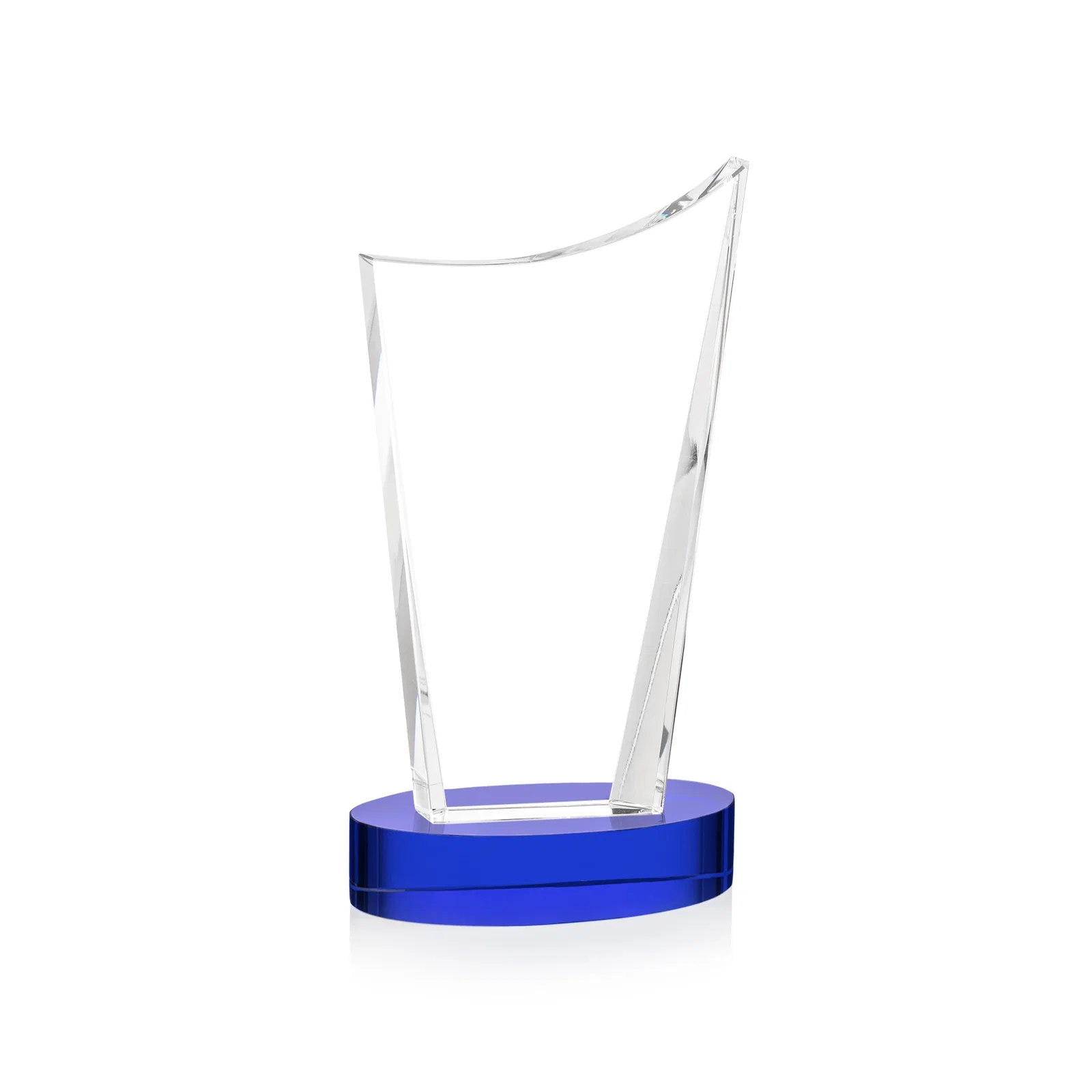 Custom Optical Crystal Award on Alberton Base in Nine Colors, awards, with your logo for retirement presentations