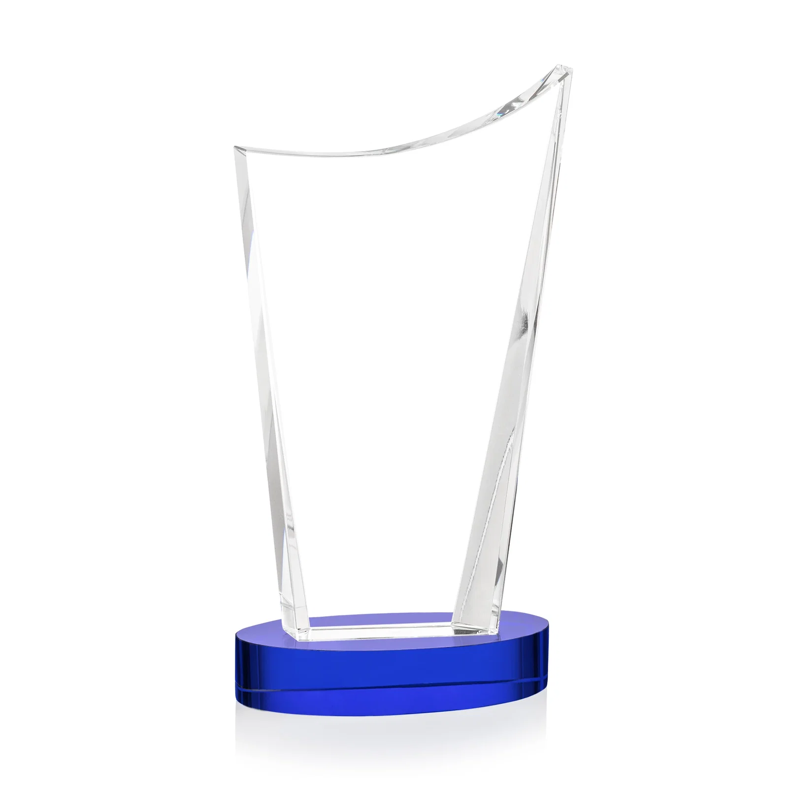 Custom Optical Crystal Award on Alberton Base in Nine Colors, awards, with your logo for donor appreciation