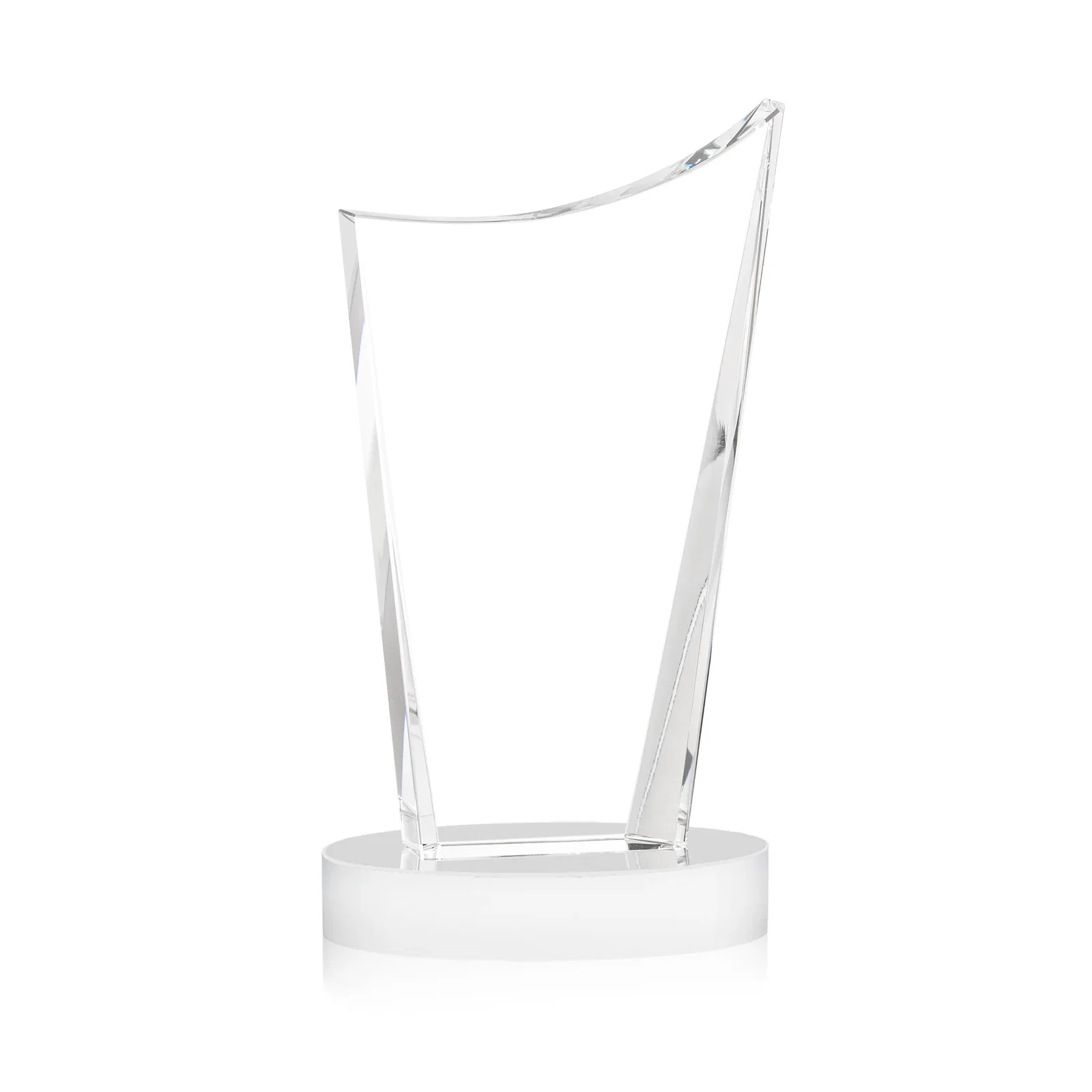 Personalized Optical Crystal Award on Alberton Base in Nine Colors, awards, with your logo for service anniversary gifts