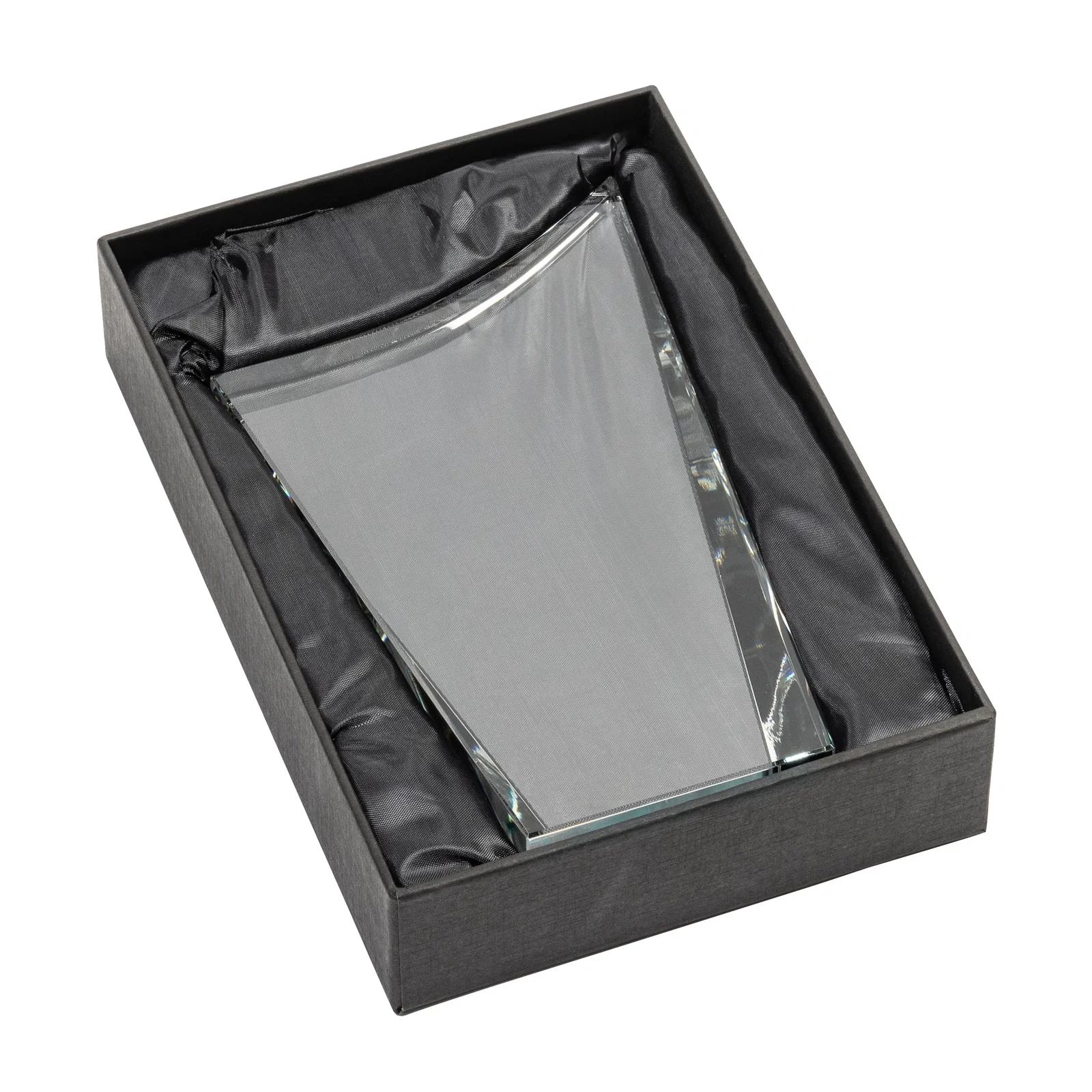 Custom Optical Crystal Award with a Glowing Color Strip Base, awards for safety achievement programs